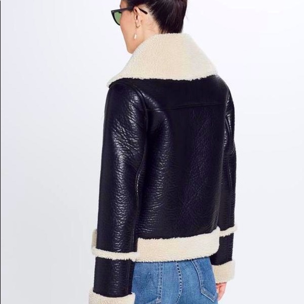 Vegan Leather Jacket - Picture 3 of 5